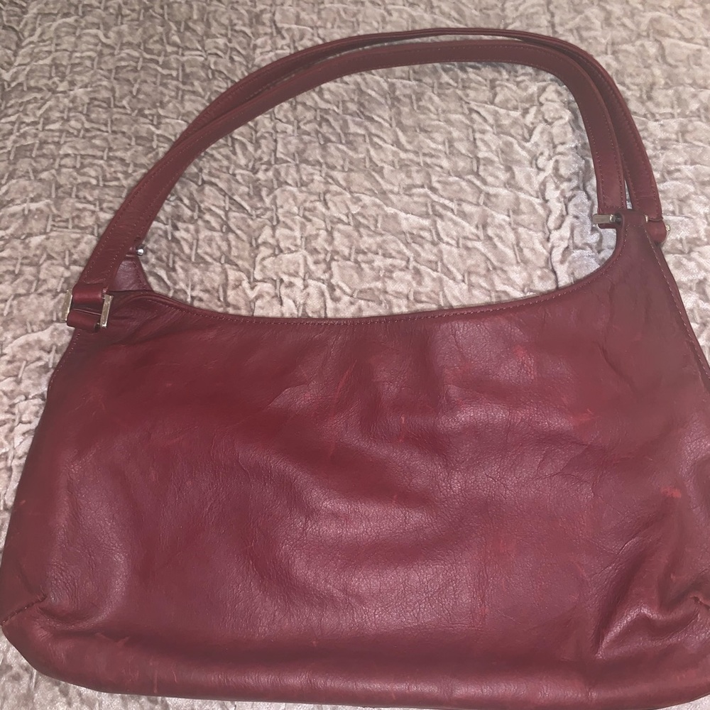 Banana Republic 100% leather bag in Red